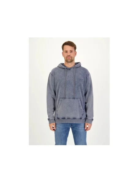 Bluza z kapturem Dondup z kapturem szara