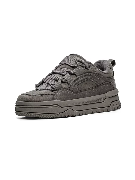 Sneakerși Bershka gri