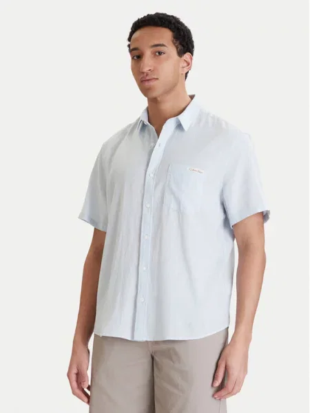 Calvin Klein Jeans Cămașă celest albastru