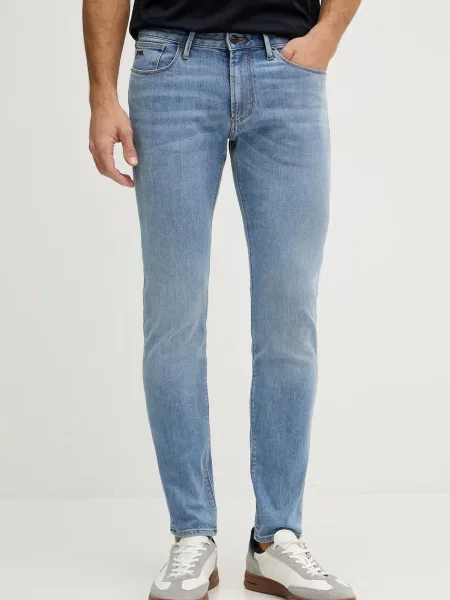 Kavbojke Emporio Armani modra