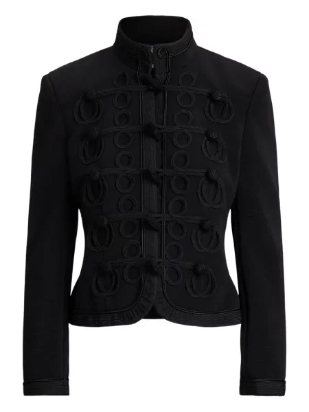 Șapcă Polo Ralph Lauren de mătase cu broderie cu dungi negru