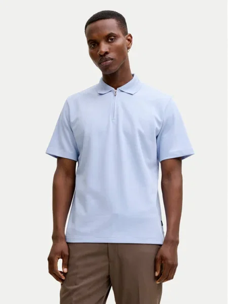 Jack & Jones Tricou polo Rblaethan celest albastru