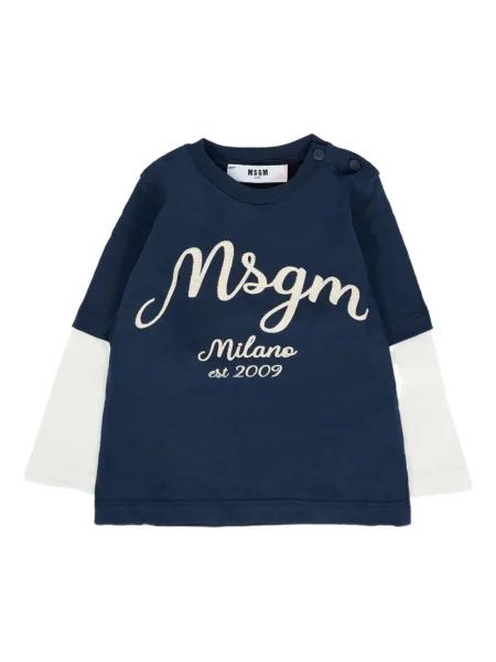 Koszulka dziecięca Msgm niebieska