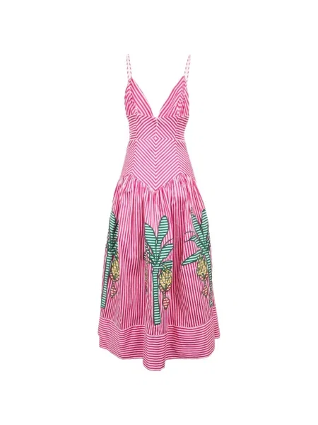 Rochie midi Farm Rio roz
