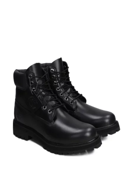 Δερμάτινα oρειβατικά μποτάκια Timberland με κορδόνια πεζοπορίας μαύρο