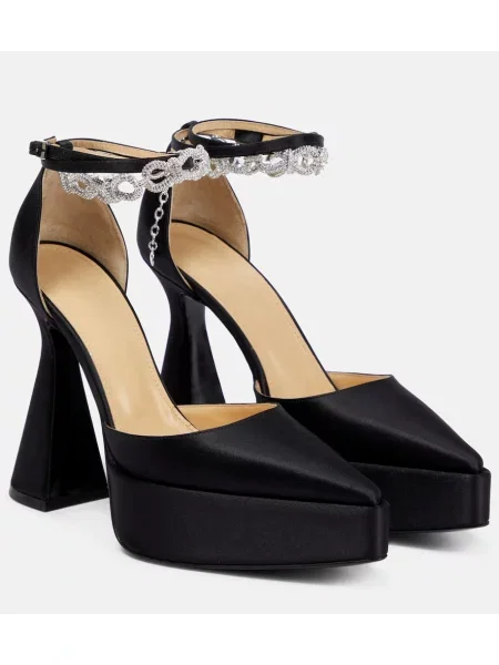 Colier Mach & Mach cu funde din satin negru
