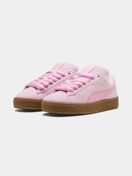 Замшевые кеды Puma розовые