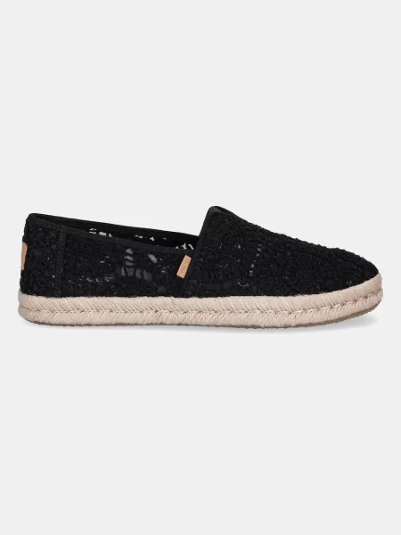 Еспадрилі Toms CROCHET LACE чорний