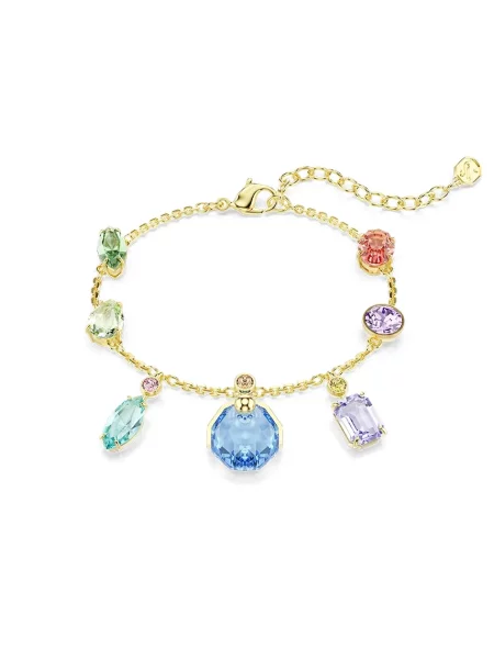 Swarovski Narukvica / zlatna / pastelno zelena / lavanda plava