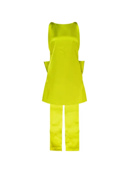 Rochie mini Self-portrait cu funde galben