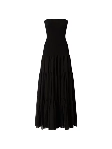 Rochie maxi Pinko fără bretele negru