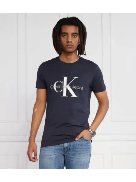 CALVIN KLEIN JEANS Póló CORE MONOLOGO kék