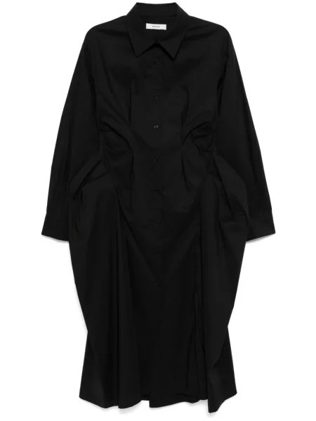 Sukienka koszulowa Besfxxk garniturowa czarna