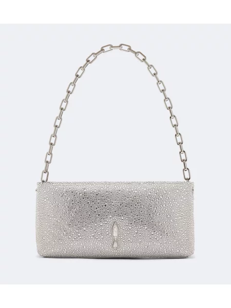 Geantă plic Christian Louboutin din satin