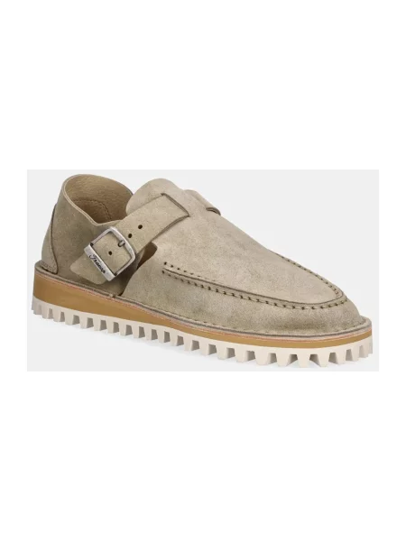 Fracap mokasyny skórzane Sandals beżowe