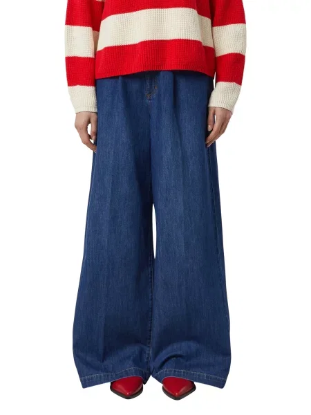 COMMA Džínsy denim modrá