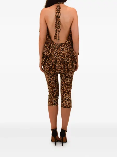 Pantaloni Azeeza stretch maro