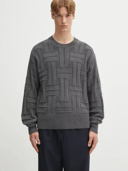 Kenzo pulover de Gots Kenzo Weave Jumper gri