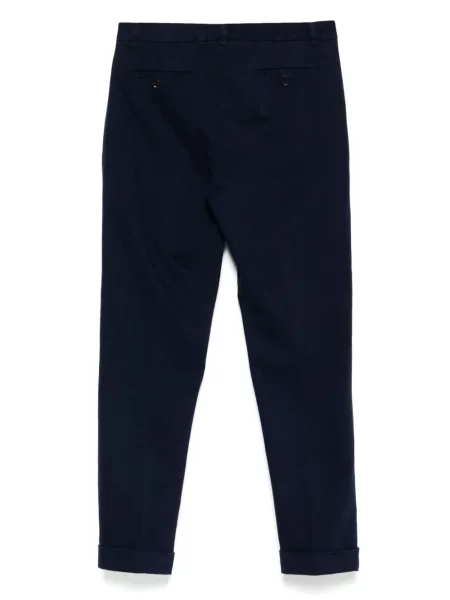Pantaloni Aspesi din țesătură twill albastru