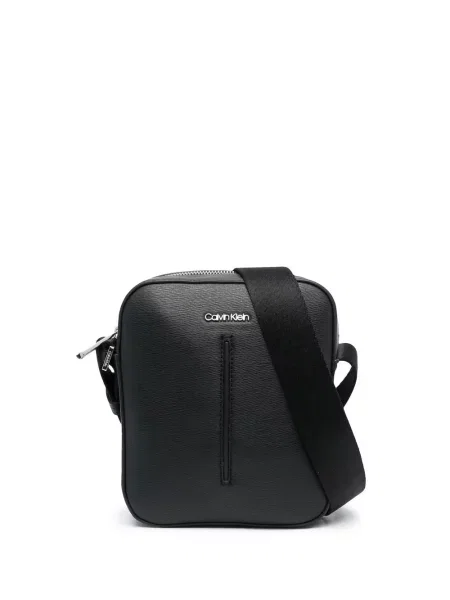 Geantă crossbody Calvin Klein cu autograf negru