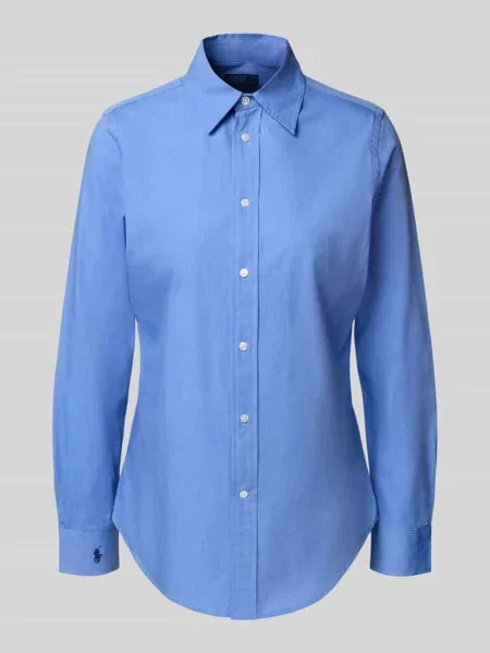 Polo Ralph Lauren koszula regular z kołnierzykiem klasycznym niebieski