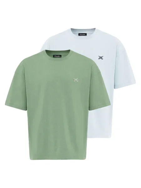 Cool Hill Tricou bleumarin alb