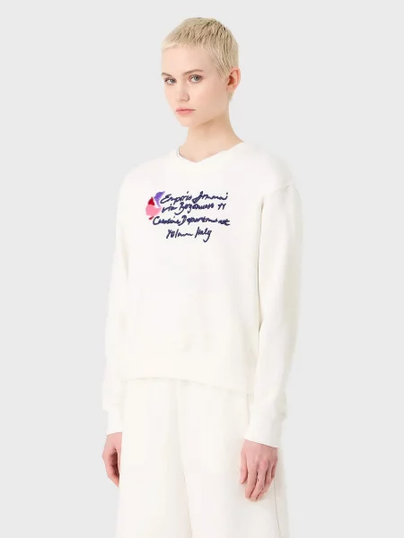 Світшот Emporio Armani білий