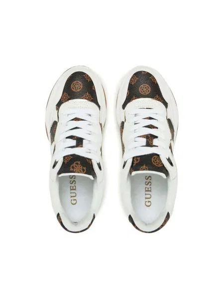 Sneakerși Guess alb