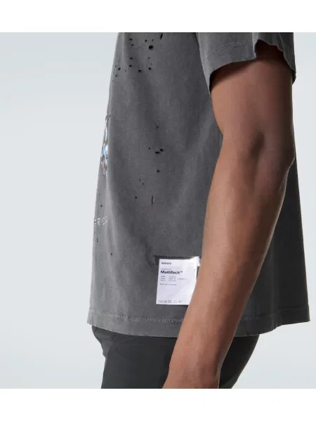 Tricou Satisfy cu imagine din jerseu gri