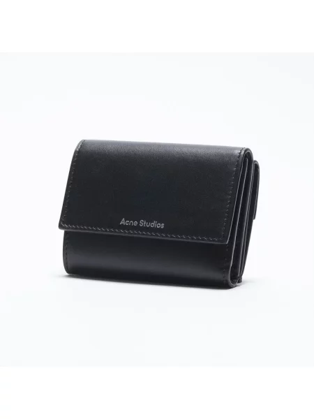 Portfel Acne Studios skórzany czarny
