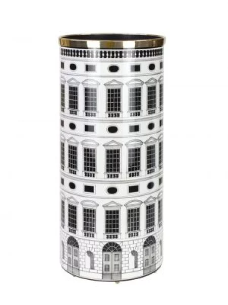 Skėtis Fornasetti juoda