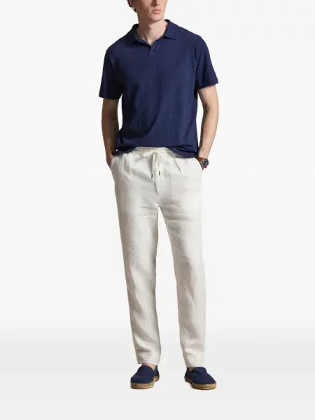 Ριγέ δερμάτινος κάλτσες Polo Ralph Lauren με κορδόνι μαύρο