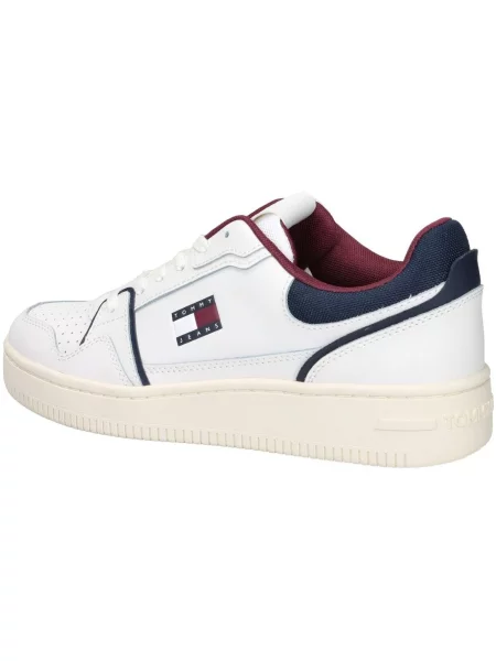 Tommy Jeans Niske tenisice RETRO BASKET morsko plava / crvena bijela