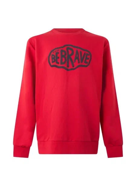Bluza Diesel z nadrukiem czerwona