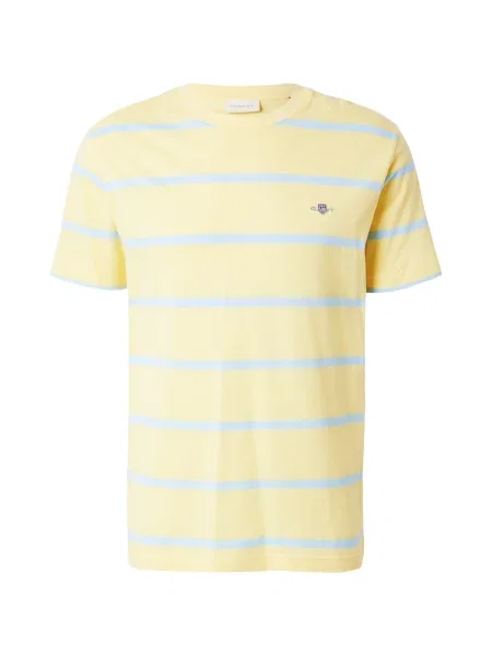 GANT Tricou deschis / galben pastel albastru