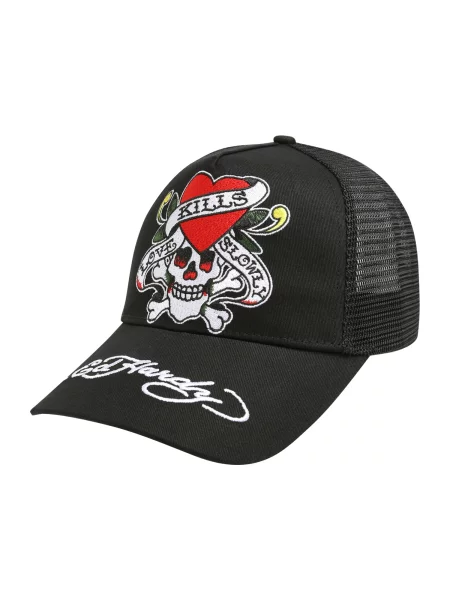 Ed Hardy Șapcă LOVE-SLOWLY galben / roșu / negru / alb