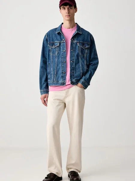 Tommy Jeans tričko pánske ružová