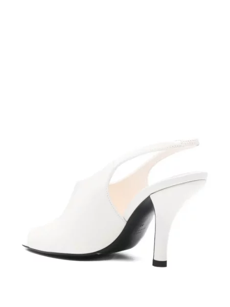 Sandale Toteme slingback alb