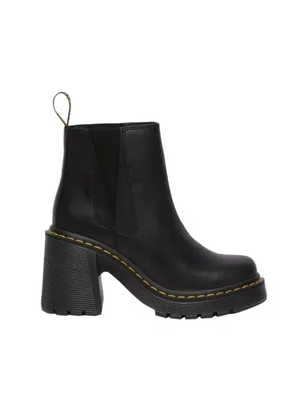 Sztyblety Dr. Martens skórzane dzwony czarne