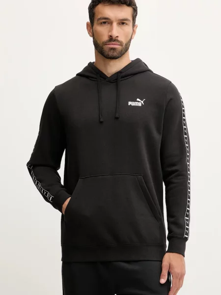 Pulover Puma s kapuco črna