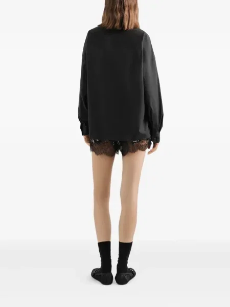 Fular Dolce & Gabbana cu model floral negru