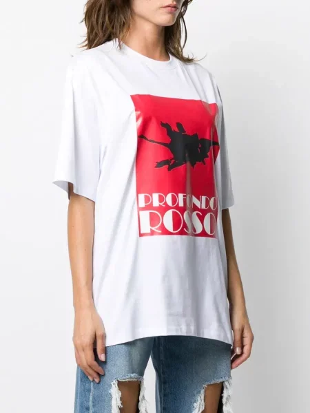Tričko Msgm s potiskem bílé