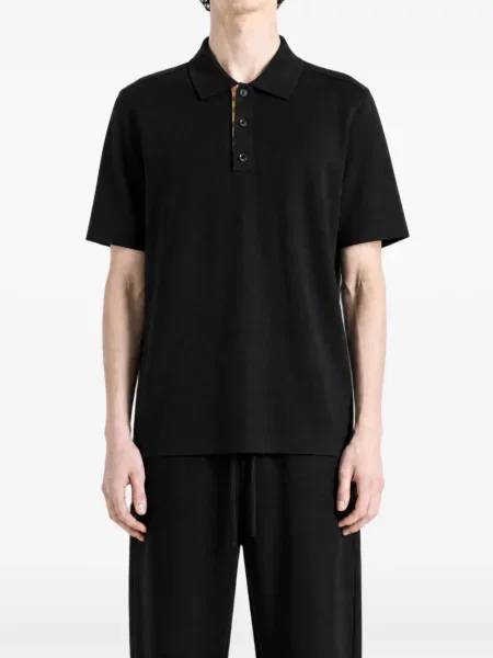 Scurt tricou polo Burberry negru