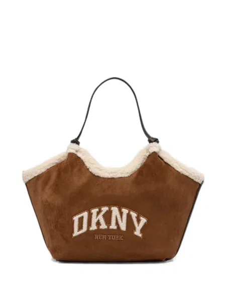 Шопинг чанта Dkny кафяво