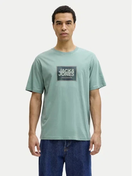 Tričko Jack & Jones tyrkysová