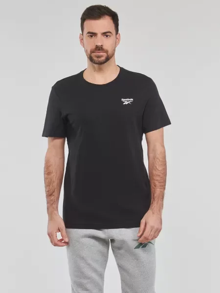 Klasična majica Reebok s autogramom crna