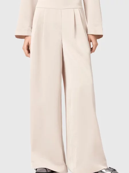 Широкие брюки Allsaints белые
