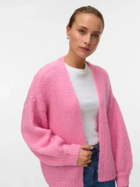 VERO MODA Geacă tricotată VMMAYBE' roz