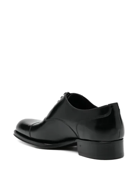Oxford Tom Ford din țesătură twill negru