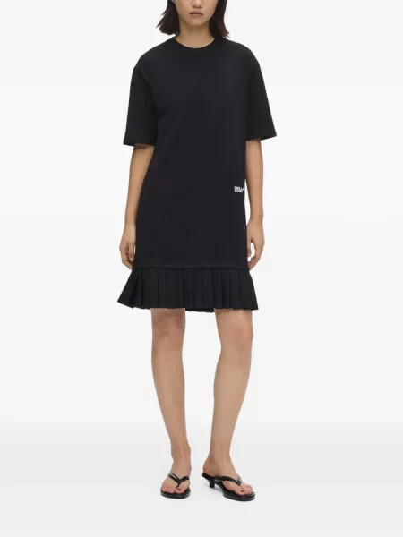 Scurt rochie din denim Karl Lagerfeld Jeans negru